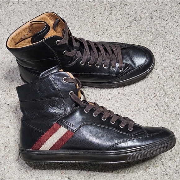 Bally Oldani White Calf Plain High Top Men's Size 10 D - Picture 1 of 6